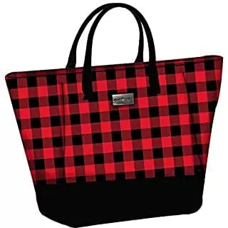 Jane Marie Totes Travel Bags Jane Marie Black and Red Cabin Cutie Tote - Stylish and Spacious