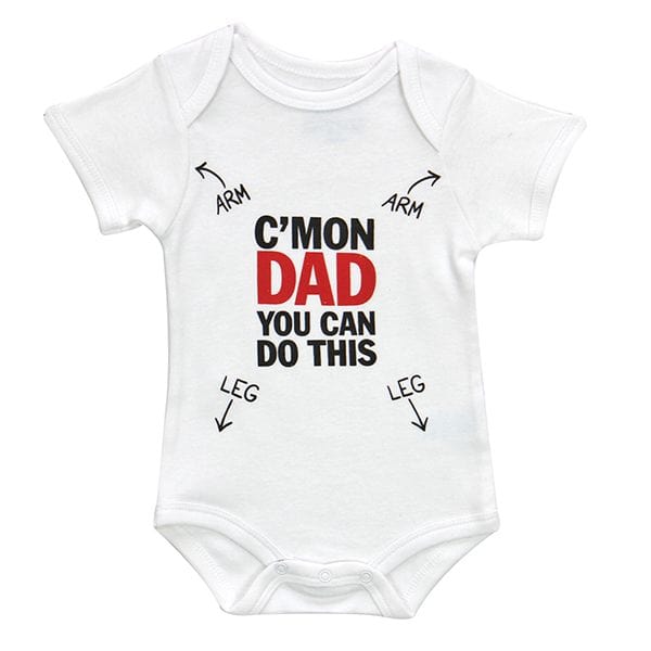 Kelli's baby onesie C'mon Dad Baby Onesie Gift for New Dad