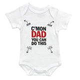 Kelli's baby onesie C'mon Dad Baby Onesie Gift for New Dad