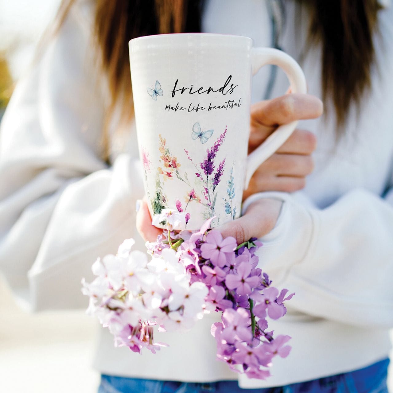 Kellis Gifts Mugs Friends make life beautiful Ceramic Coffee Mug