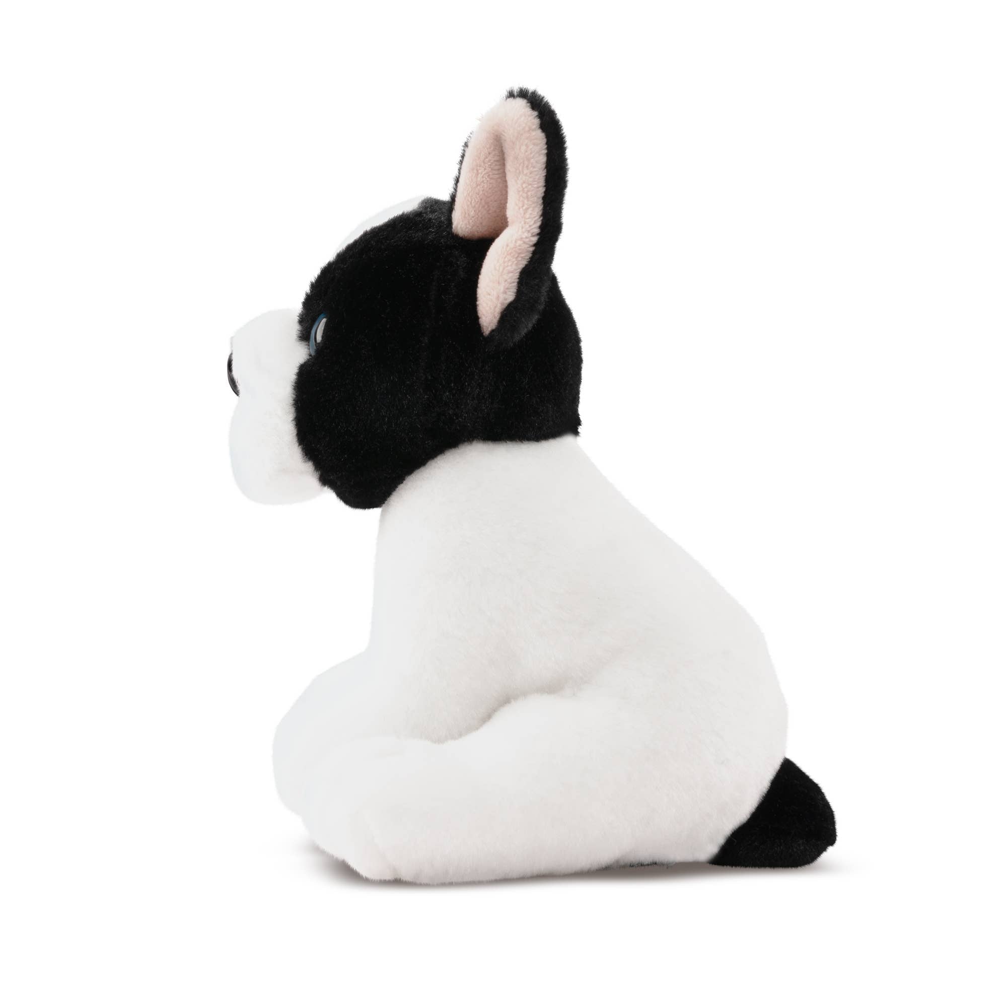 Keycraft Stuffed Animals French Bulldog Puppy Black and White Plush Eco Friendly Toy