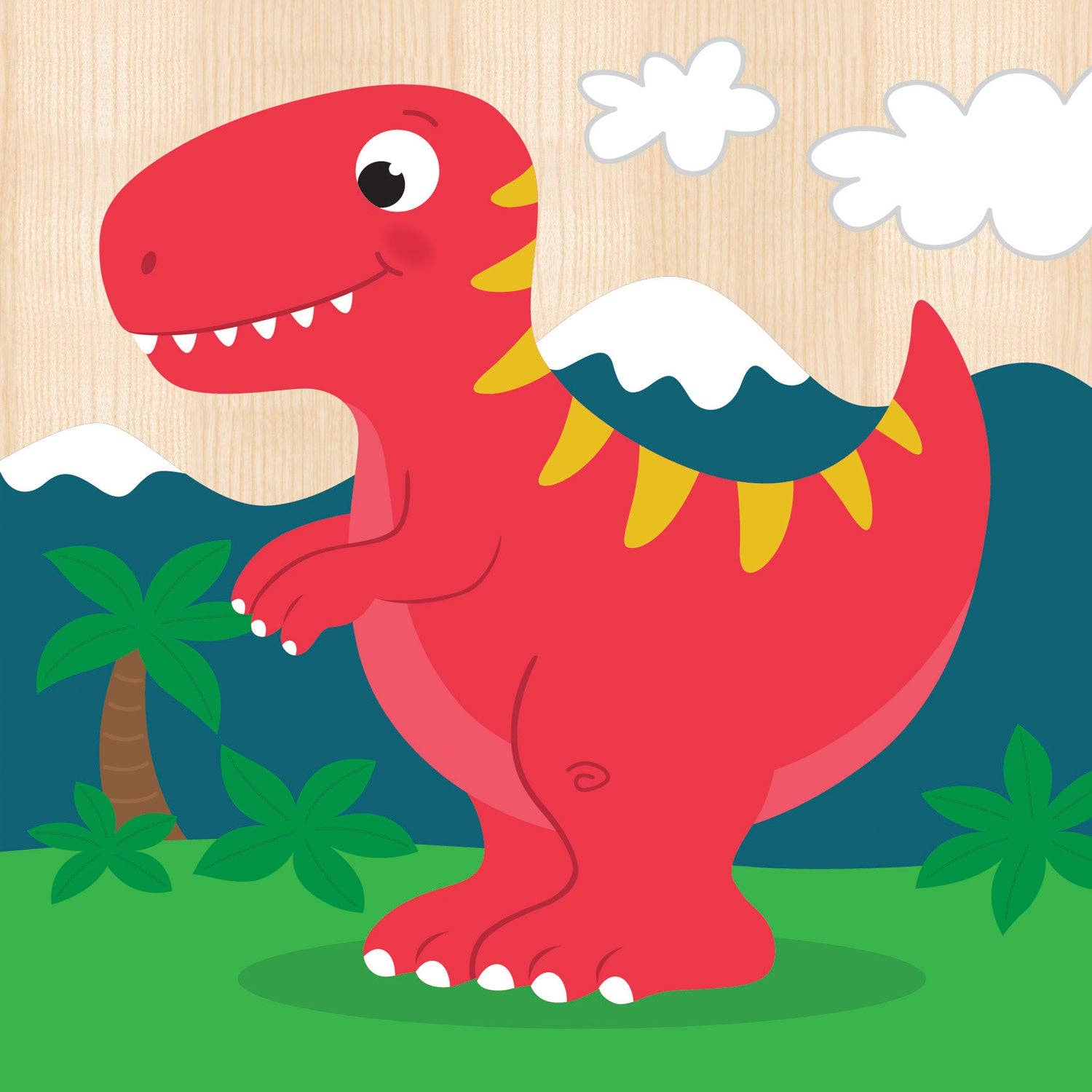 Masterpieces Puzzles Masterpieces Puzzles - Dinosaurs Chunky Wood Puzzles - Kids 4 Pack