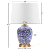 Olliix Olliix - Blue Ceramic Ginger Jar Table Lamp