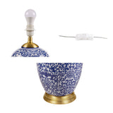 Olliix Olliix - Blue Ceramic Ginger Jar Table Lamp