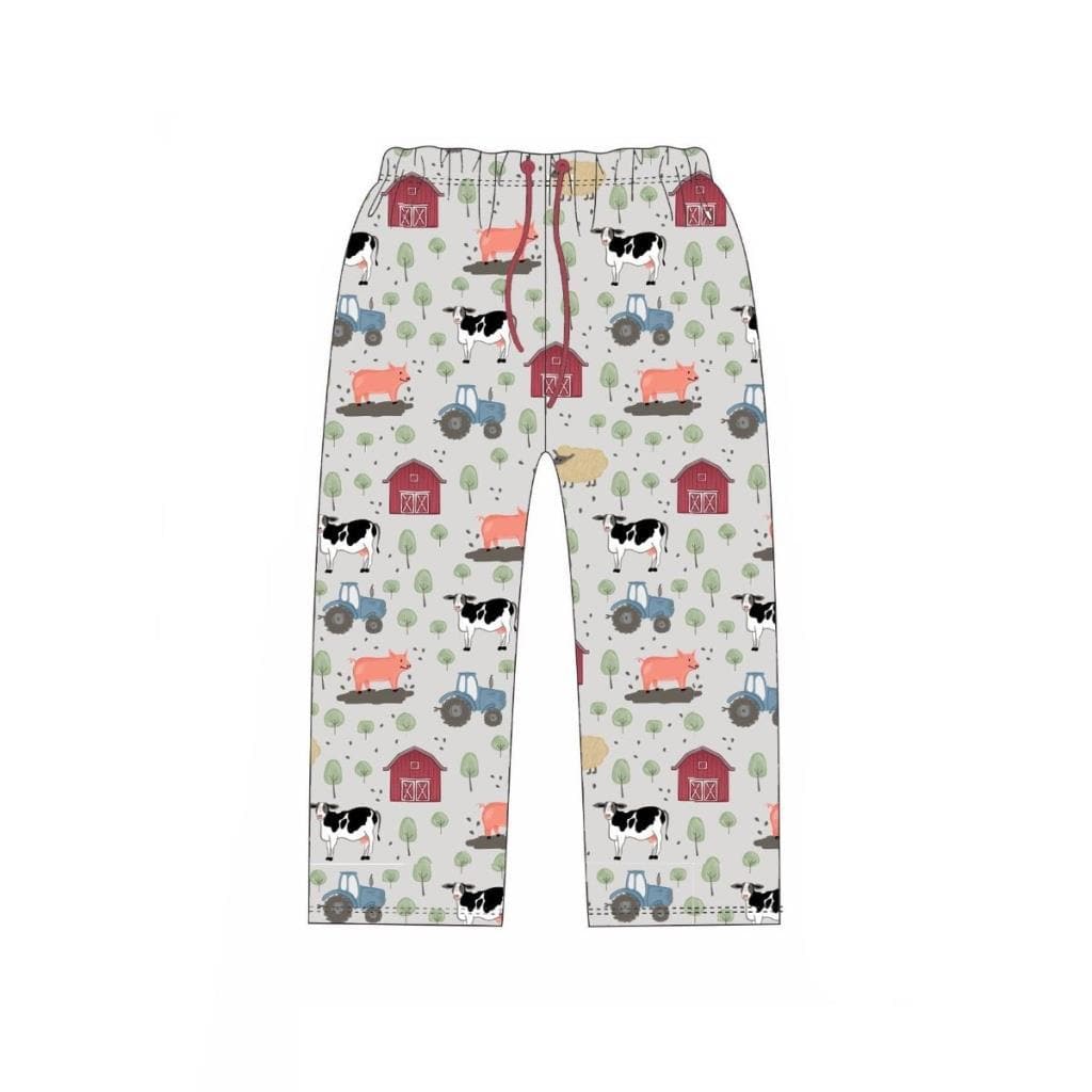 OneCoast - JaneMarie Pajamas S / Farm Pants Happy Farms SUPER SOFT Pajamas and Robe Collection- by Jane Marie