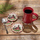 Park Designs Park Designs - Barn Printed Braided Coasters Set of 4