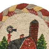 Park Designs Park Designs - Barn Printed Braided Coasters Set of 4