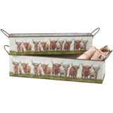Primitives by Kathy Highland Cows Metal Nesting Bin Set-Primitives by Kathy