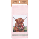 Primitives by Kathy Primitives by Kathy - Floral Cow Kitchen Towel