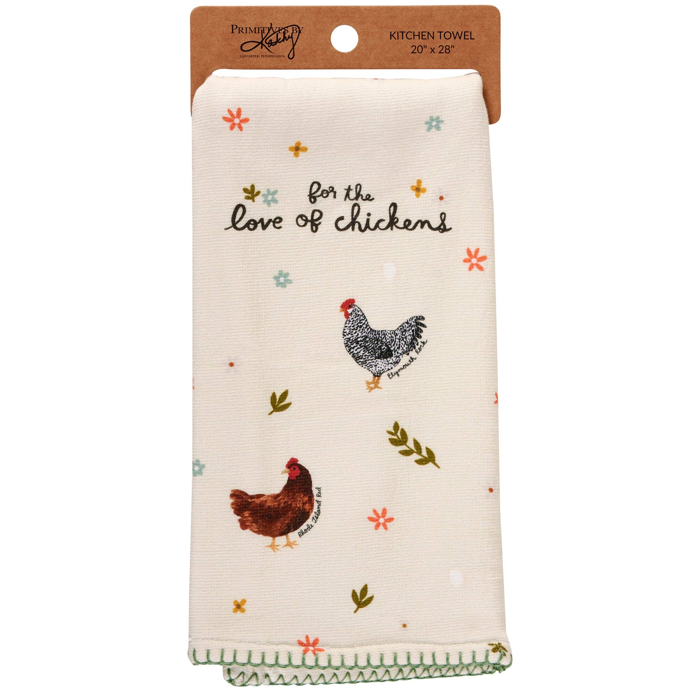 Primitives by Kathy Primitives by Kathy - Love Of Chickens Kitchen Towel