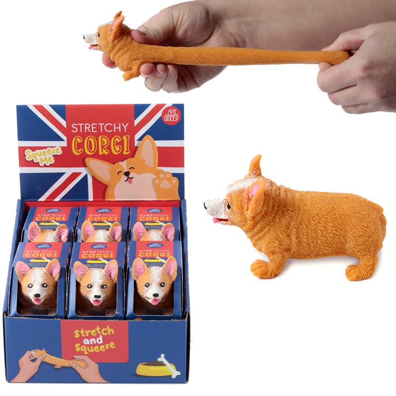 Puckator Ltd Puckator Ltd - Stretchy Corgi Dog Toy