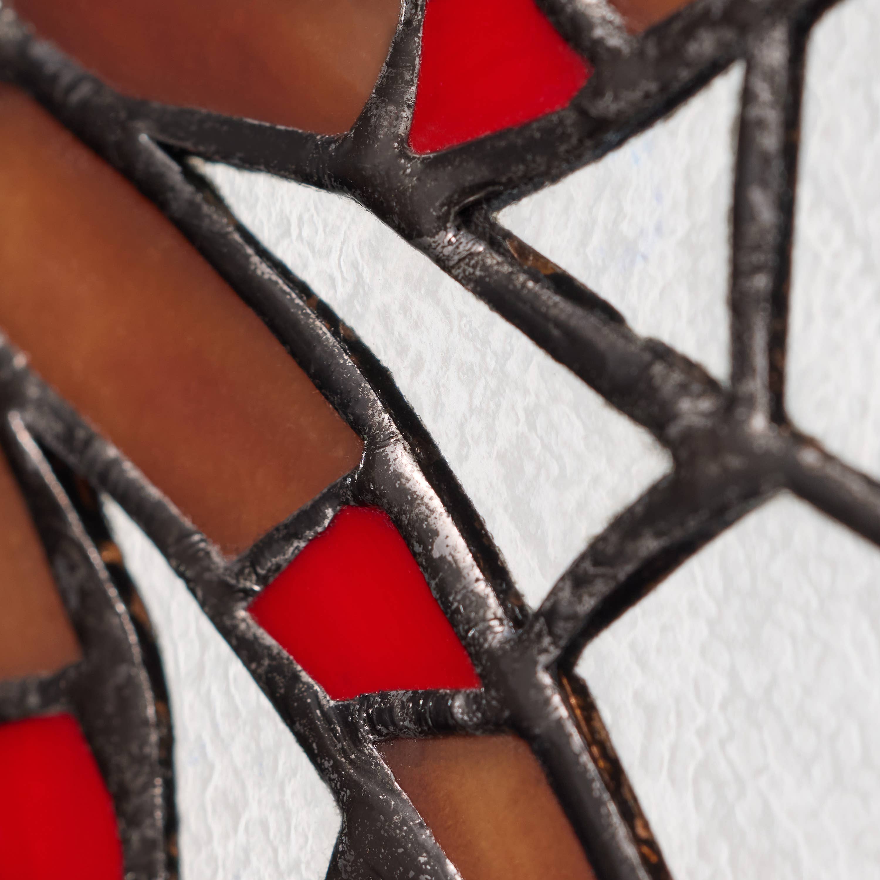 River of Goods River of Goods - 12"H Halloween Spider Web Stained Glass Window Panel