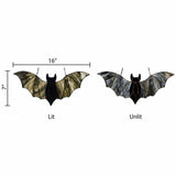 River of Goods River of Goods - 16"W Halloween Black Bat Stained Glass Window Panel