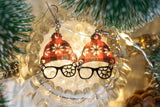 The Pink Pigs Acrylic Earrings Christmas Story Earrings - You'll Shoot Your Eye Out!
