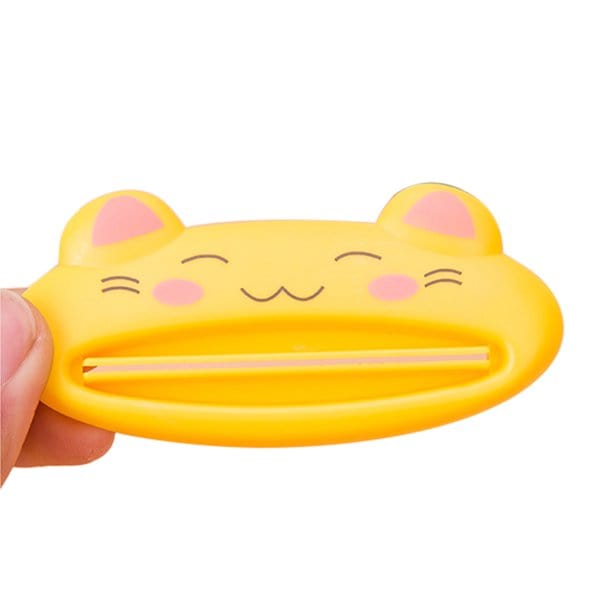 The Pink Pigs Bath yellow cat Pig Toothpaste Tube Squeezer-Cute and Keeps Toothpaste from Ruining Relationships! *