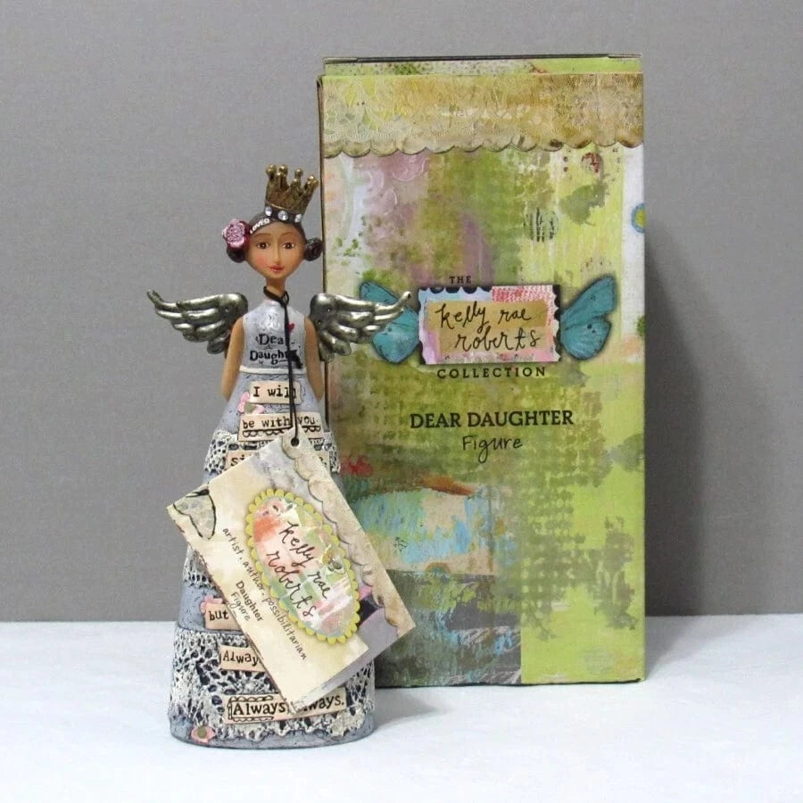 The Pink Pigs Figurines Dear Daughter Kelly Rae Roberts Angel Figurine