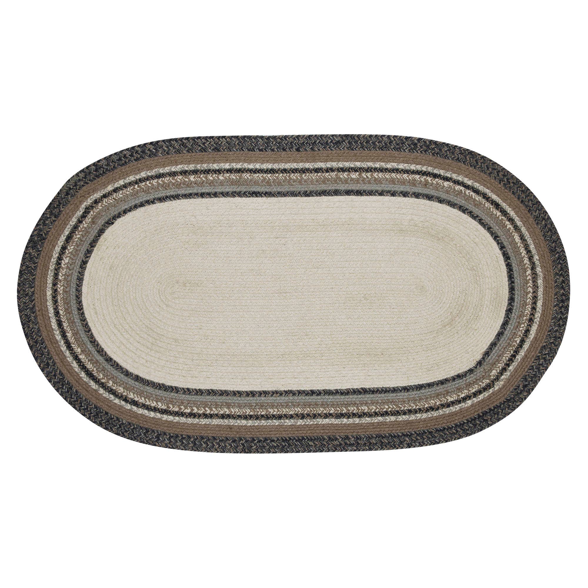 VHC Brands VHC Brands - Floral Vine Jute Rug Oval Welcome w/ Pad 27x48