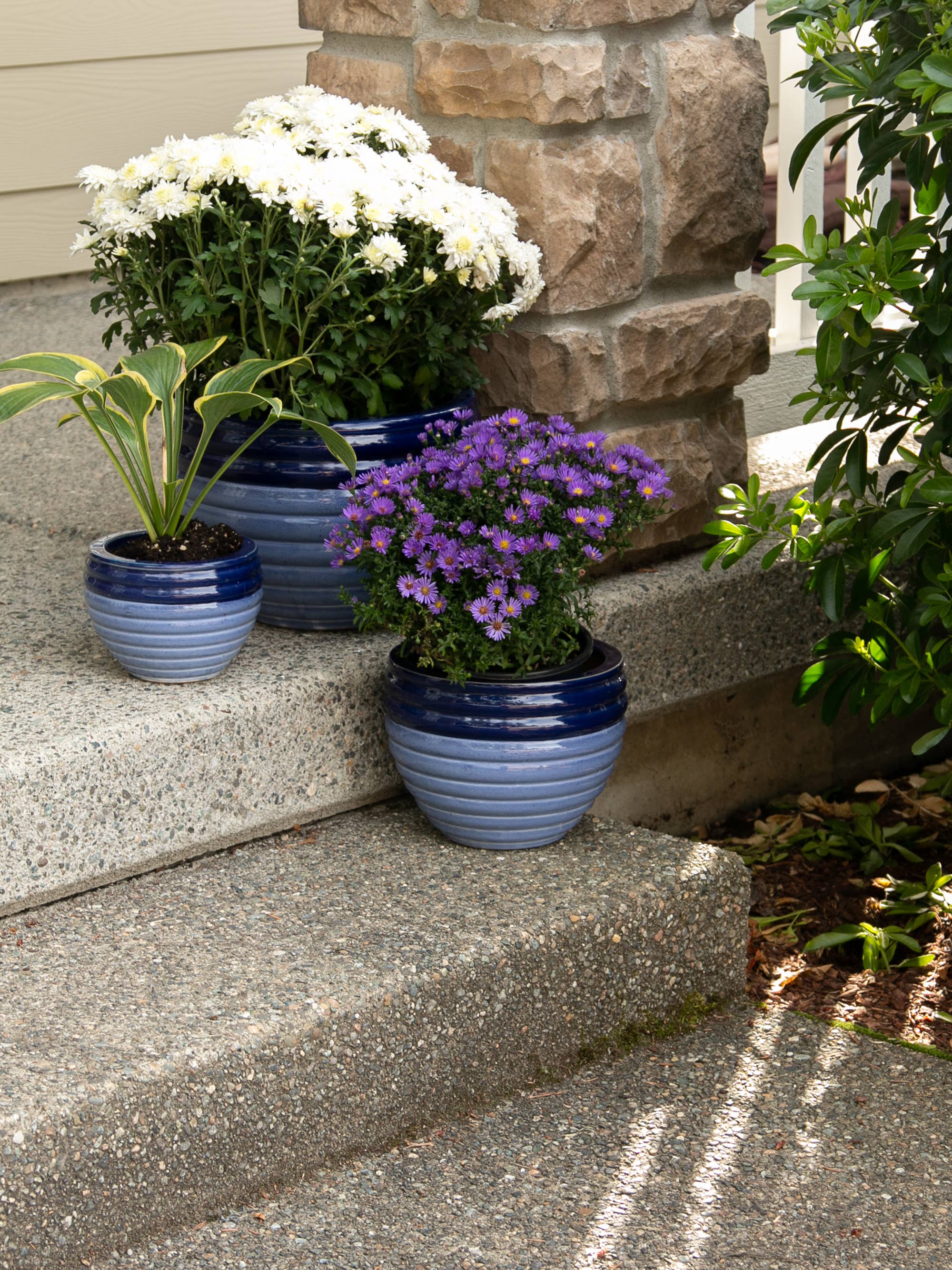 Zingz Home Zingz Home - Duo Blue Tone Planter Trio