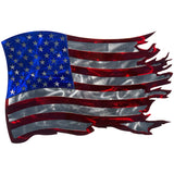 American Flag and Thin Blue Line Patriotic Metal Wall Art Made in the USA!