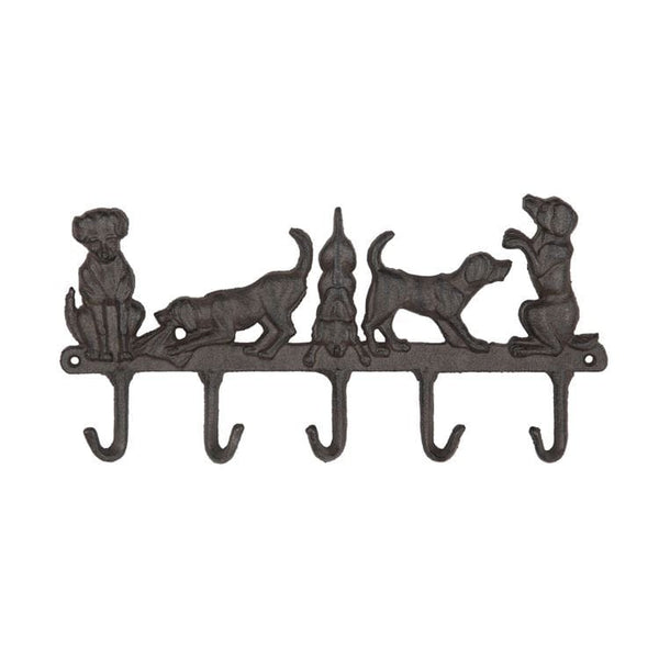 Dogs Wall Hook Solid Cast Iron-Beautifully Made Home for Keys