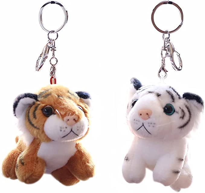 Ali-express Keychains Tiger plush keychains