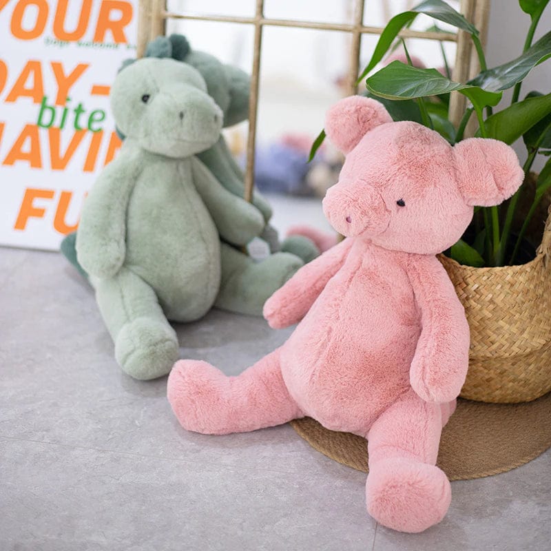 Ali Express Plush Animals Super Soft Fluffy Stuffed Plush Animals-Pig, Cow, Puppy, Dinosaur, Koala