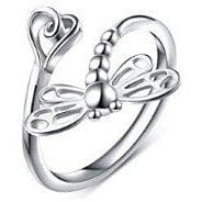 Alibaba - Booker Fine Fashion Jewelry-Ring Dragonfly Ring in 925 Sterling Silver, Simple and Sweet