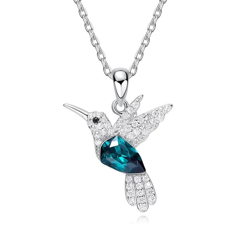 Alibaba CDE Jewelry SET-Fine Fashion 925 Silver Necklace Hummingbird Jewelry Sterling Silver