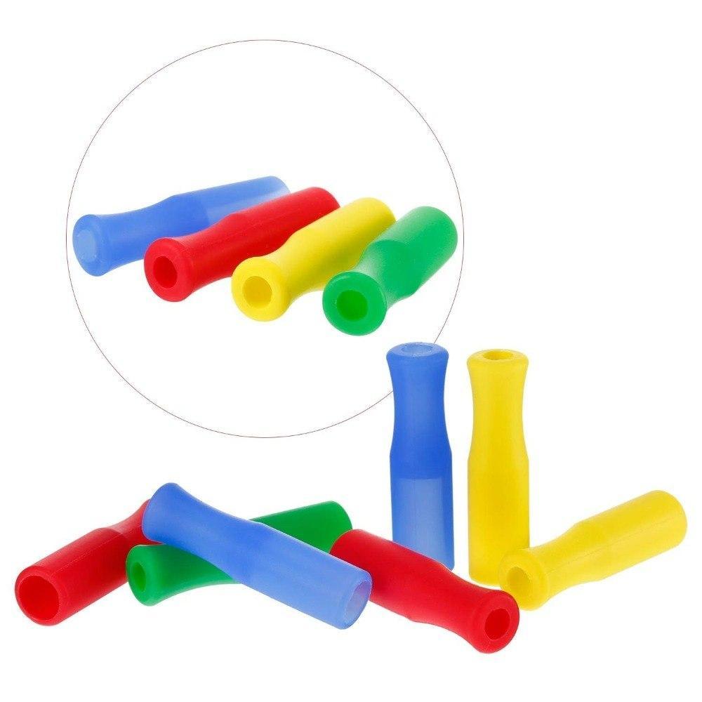 Alibaba Kitchen Stainless Steel or Silicone Straw Sets with Cleaning Brush and Carry Bag, Perfect for the Environmentally Conscientious!