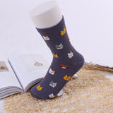 Alibaba Socks Purple Cat Crew Socks-Cute Kitty Cat Socks in 5 Colors!