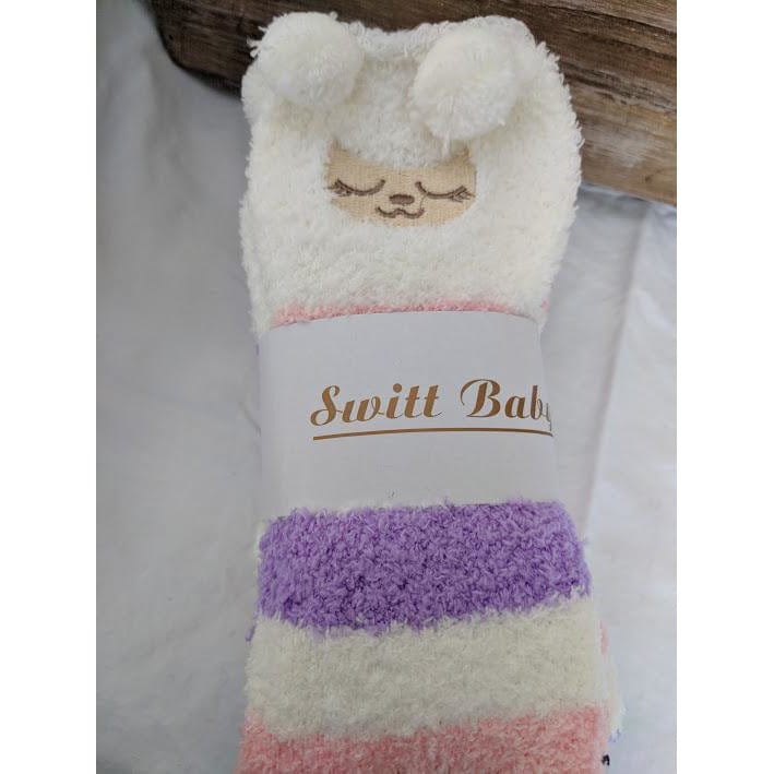 Alibaba Socks Sleep Sheep Thigh High Fuzzy Plush Socks, Leggings Adorable Animals to Keep Legs Warm! *
