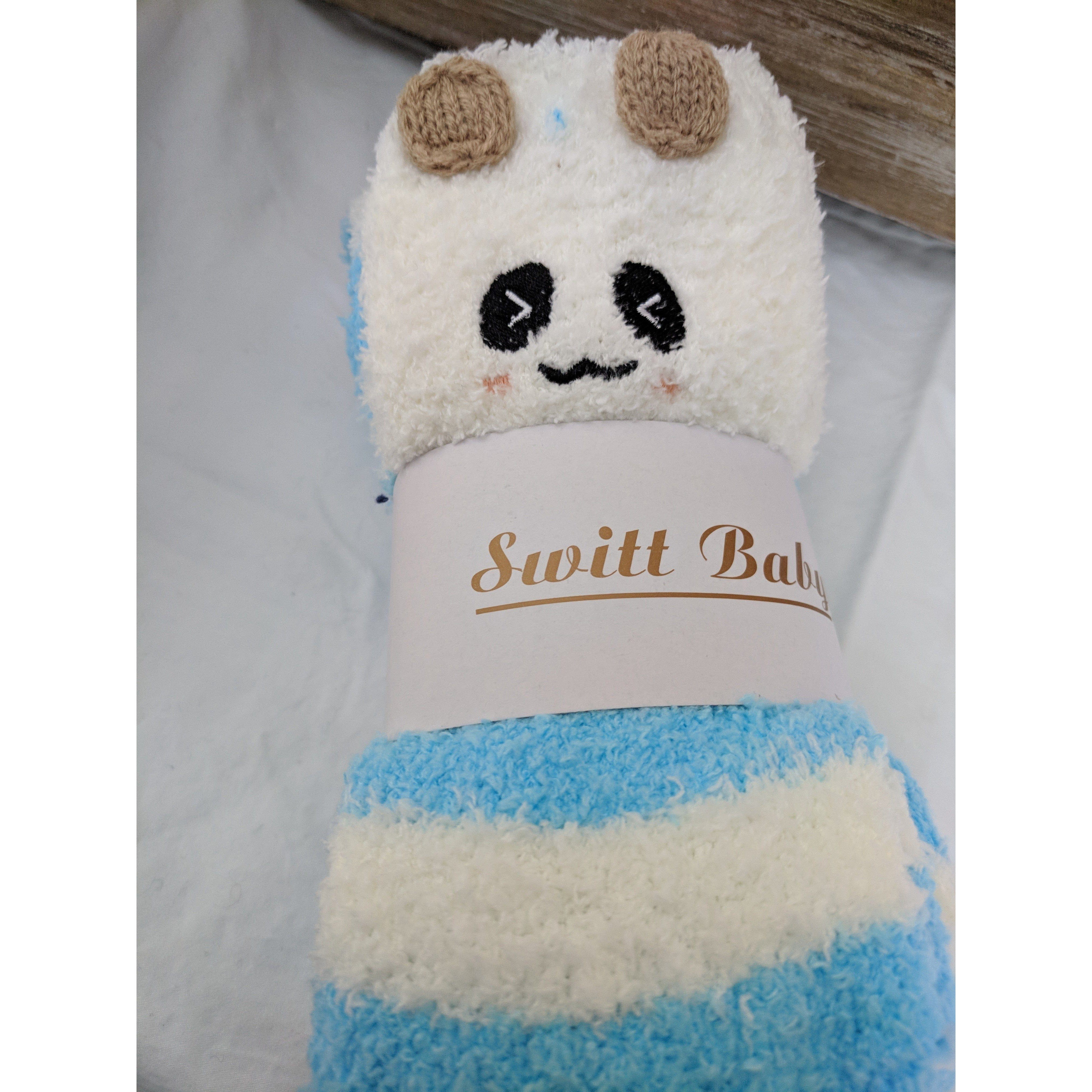 Alibaba Socks Thigh High Fuzzy Plush Socks, Leggings Adorable Animals to Keep Legs Warm! *
