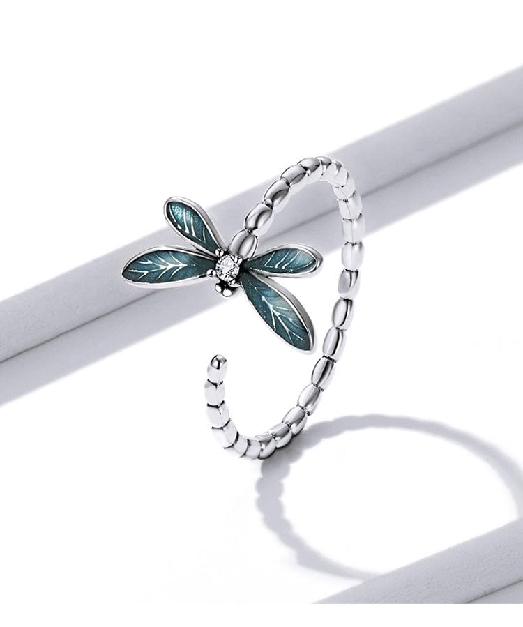 Alibaba Womens jewlery Dragonfly Ring and Earrings Fine 925 Sterling Silver  Enamel and CZ