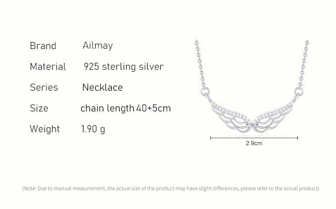 AliExpress Angel Wings Necklace Angel Wings Bar Necklace Sterling Silver Dainty