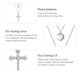 AliExpress - bamoer Fine Fashion Jewelry-Necklace Double Strand Cross and Heart Necklace Gorgeous!