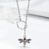 AliExpress Fine Fashion Jewelry-Necklace Bee with Lariat Necklace in 925 Sterling Silver
