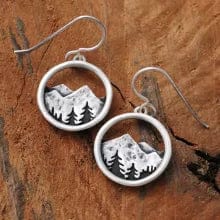 AliExpress Jewelry Retro Style zinc Mountain earrings Mountain Spoon-Type Wrap Around Rings and Mountain Necklaces