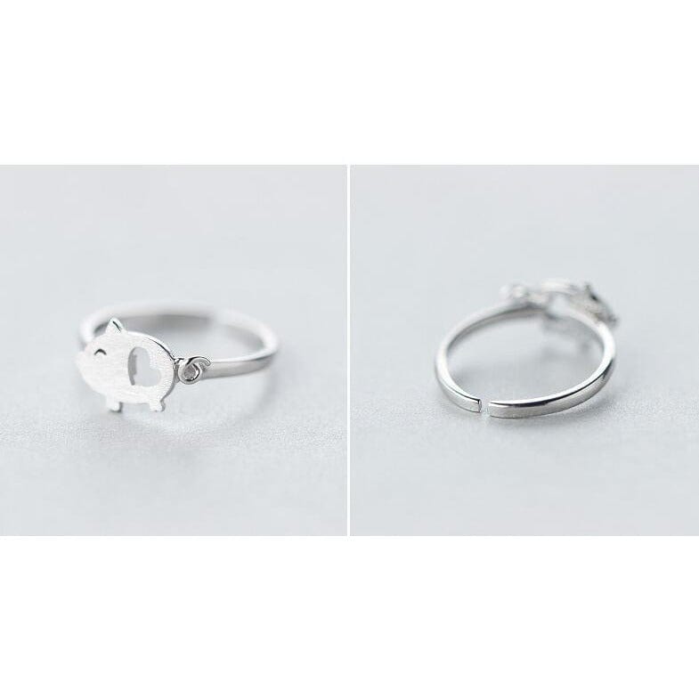 AliExpress Jewelry SET-Fine Fashion 925 Silver Dainty Pigs with Hearts Jewelry