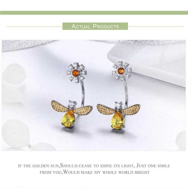 AliExpress Jewelry SET-Fine Fashion 925 Silver Earrings Honey Bee Jewelry SET, Ring, Earrings and Necklace BEE-autiful!  Elegant!