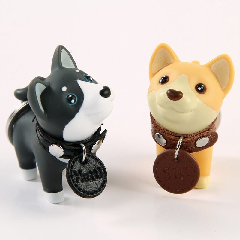 AliExpress Keychain Dog Keychain 4 Types, Black and White Bull Terriers and Mutt Doggy*