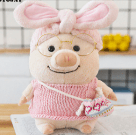 AliExpress Plush Animals MED / Pk Sweater Plush Piggy Dress Up Dolls, 3 Sizes, SM to LARGE, Cutest Piggy EVER! *