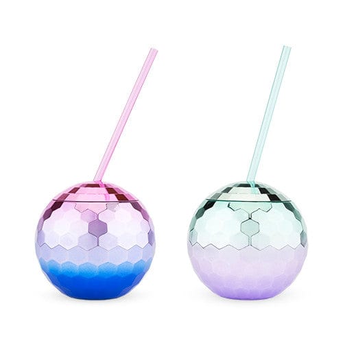 Blush Kitchen Disco Ball Tumblers-The Best Dressed Drinks Have the Most Fun!