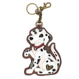 Chala keychain vegan DALMATIAN KEY FOB/COIN PURSE