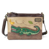 ALLIGATOR Mini Crossbody Purse and Gator Keychain
