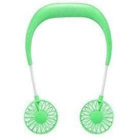 DH Gate Natural Personal Care Green Personal Cooling Fan Neck Fan With Illumination and Aromatherapy Capable