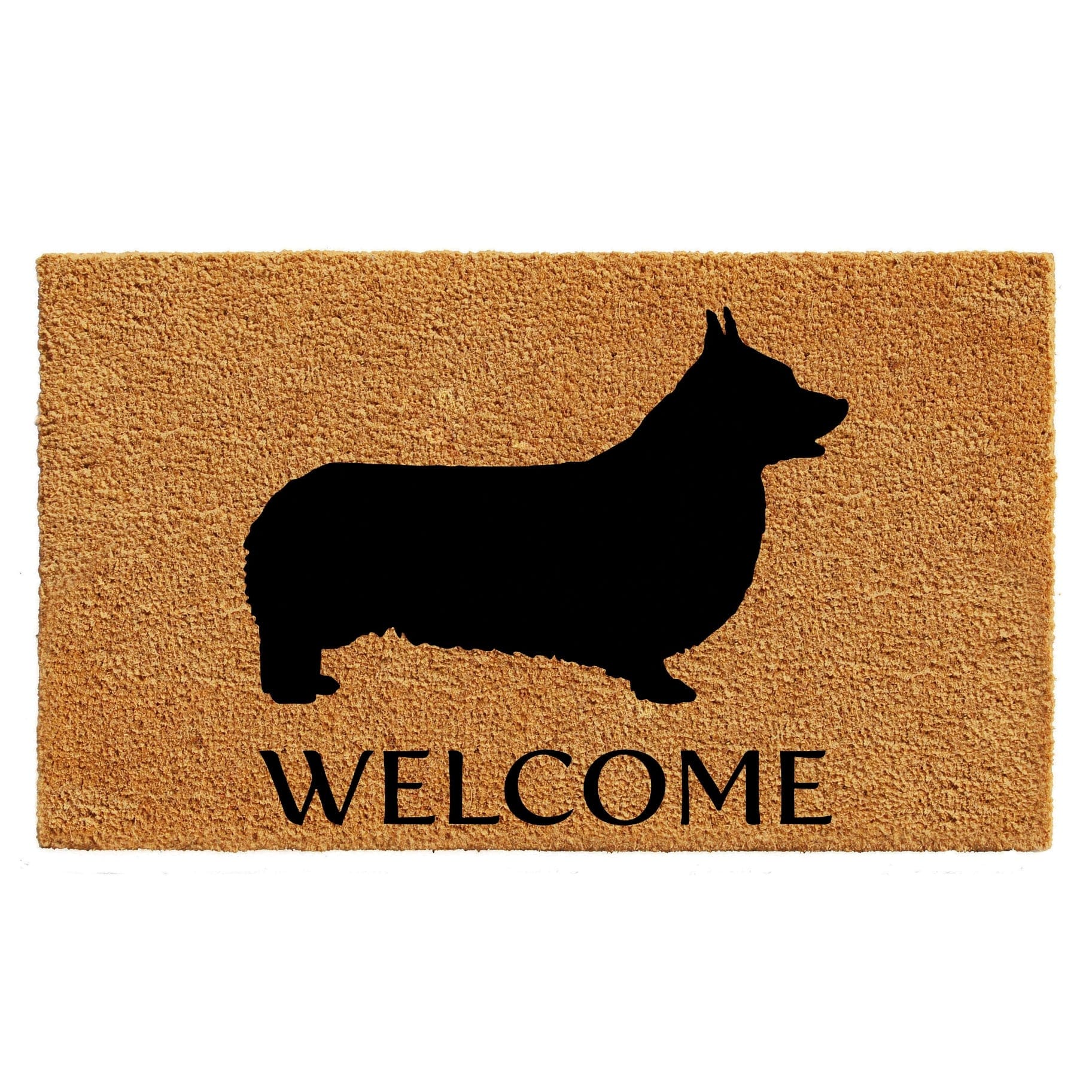 FAIRE - Calloway Mills Decor SM Corgi Pembroke Welsh Corgi Coir Welcome Mat Made in the USA