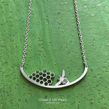 Bee, Dragonfly, Butterfly Stainless Steel Bar Pendants MADE IN USA!*