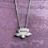 Yoga Namaste and OM Stainless Steel Necklaces Made in the USA