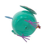 FAIRE - Continental Art Center Lawn Ornaments & Garden Sculptures Mini-Chicken Planter Colorful Metal Art