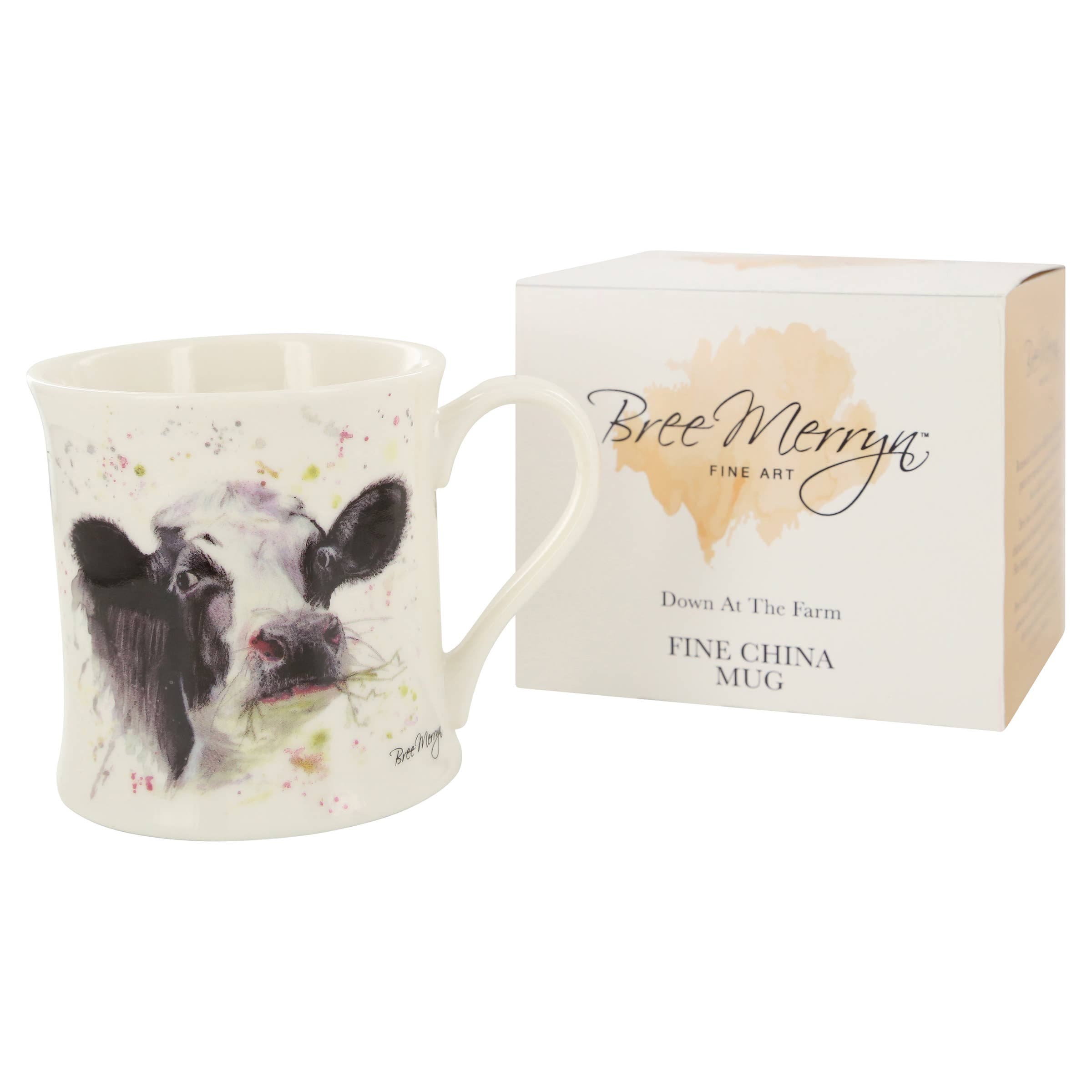 Faire: EastWest Mug COW MUG Fine China Clover Mug by Bree Merryn